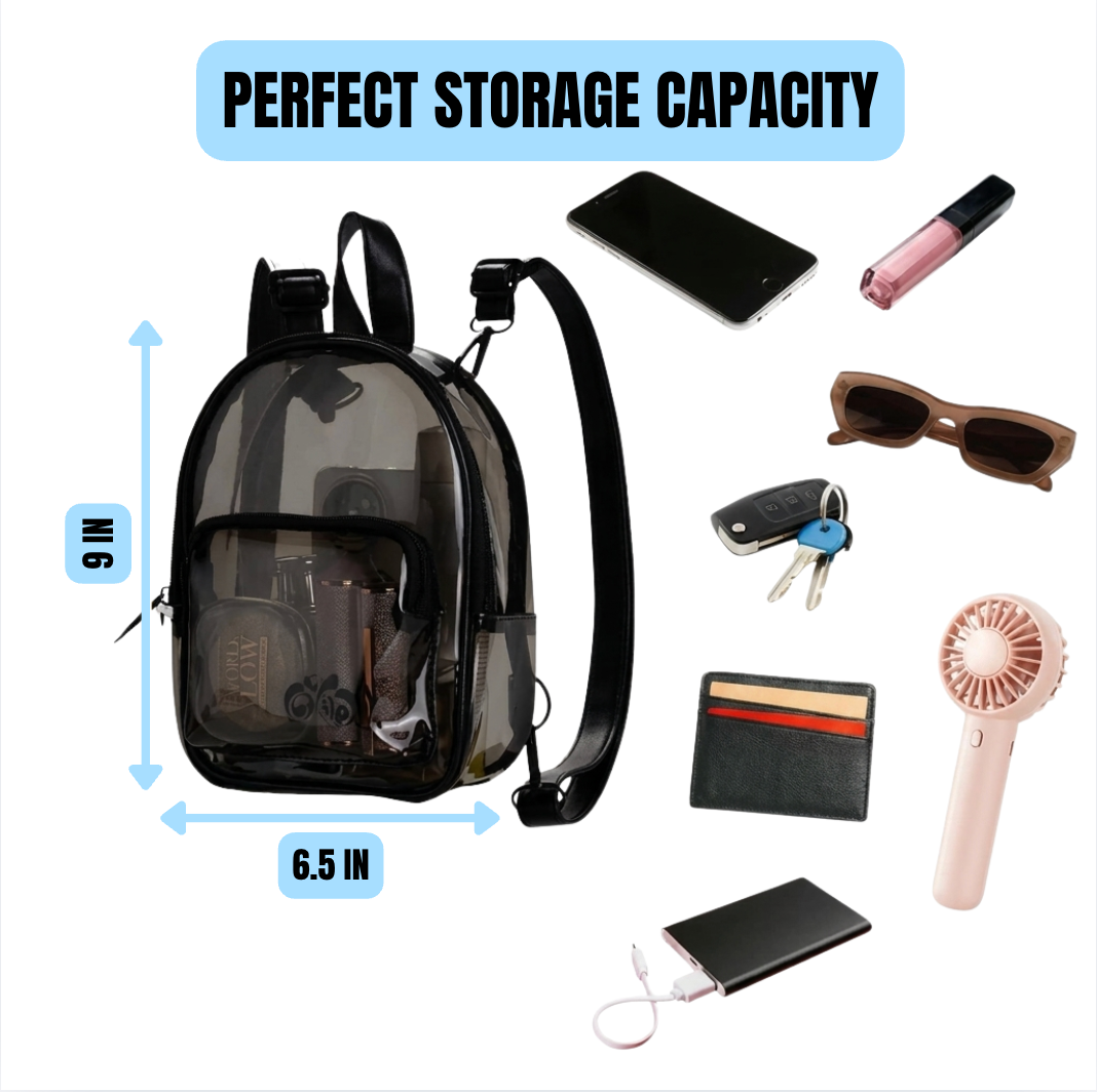 OhWoe® Anti-Theft Clear Backpack